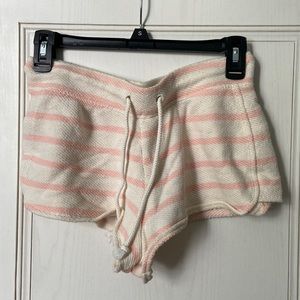 Striped beach shorts